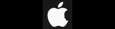 Apple logo with Steve Jobs outline as Bite in Apple logo
